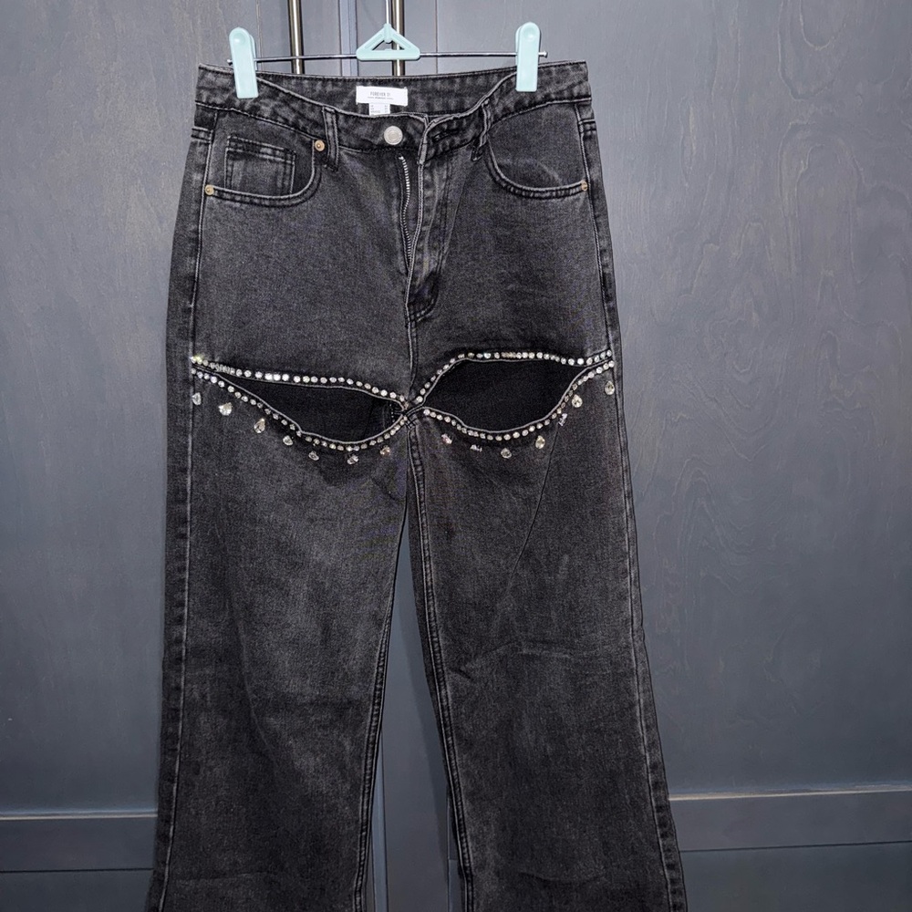 Embellished Black Denim Jeans - Picture 7 of 7